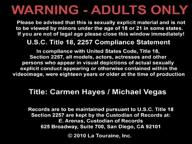 Mature Carmen Hayes with respect to a steamy car encounter