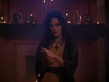 Julie Strain's passionate encounter in an transalpine man in a raw and sensual display