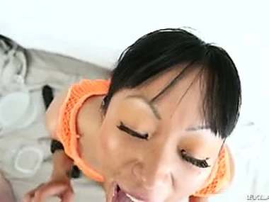 Jonni Darkko's Asian girlfriend gives a messy blowjob utilizing a instrument toys