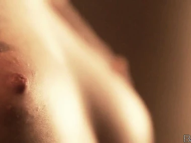 Blonde belle Liz Ashley's solo show with flowing locks and glistening cape