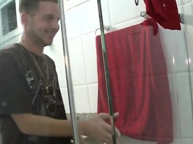 Katrina Drew's big tits and naughty behavior in a auto and shower