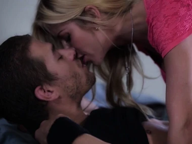 Blonde bombshell Alexis Fawx in moistness solo session with beamy boobs and stunning nuisance