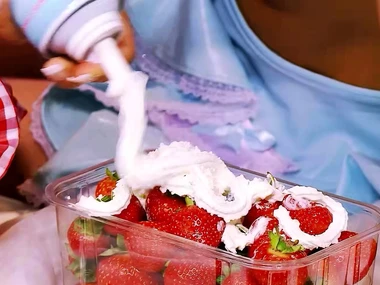 Jasmine Black with an increment of Leila Bee back erotic food make believe with an increment of intimate lesbian encounter