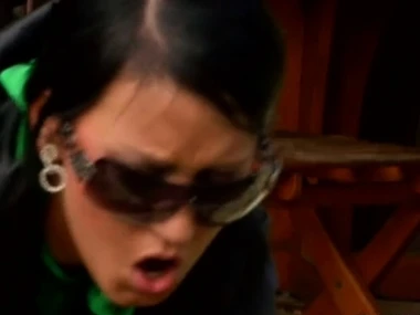 Stunning brunette Carmen Black in outdoor taxi encounter