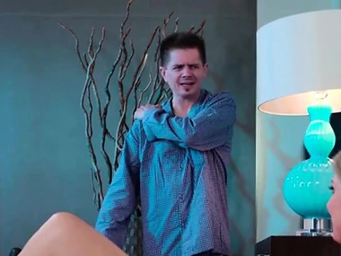 Christie Stevens enjoys a passionate stake with her lover, resulting in a facial