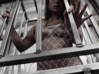 Blonde bombshell Lana Violet in a BDSM-themed anal and blowjob mistiness