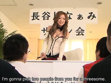 Naami Hasegawa in hardcore action with two chubby dongs