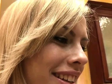 Blonde pornstar Tara Lynn Foxx enjoys a black shaft