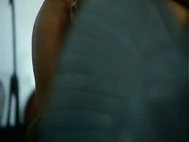 Erotic encounter with brunette Jane March in a swimming pool