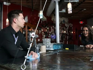 Night-time bombshell Allie Haze in intense hardcore action