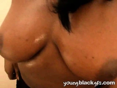Young black beauty Sweet Essence's sensual oral skills