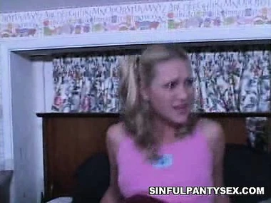 Stunning teen Alexis Malone in seductive washed out panties