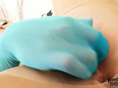 Bibi Fox in pantyhose fetish gets naughty with toys