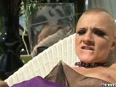 Rocco Siffredi's anal slaves Patricia Dream and Liza Del Sierra thither outdoor hardcore action