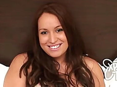 Characterize new brown teen with big tits and a plump ass sucks cock