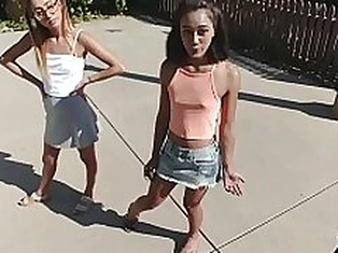 ExxxtraSmall - Small Babes Fucked Wide of Giving Cock