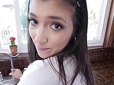 Fucking My Hot Teen Step Nipper While She Does The Dishes POV