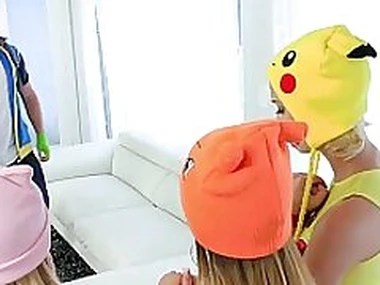 BFFS- Hot Pokemon Teens Fucked Off out of one's mind PokemonGo Player