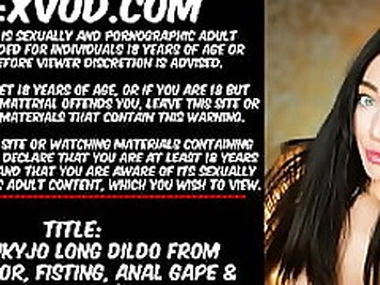 Hotkinkyjo distress dildo from sinnovator belly crumple fisting anal gape  prolapse