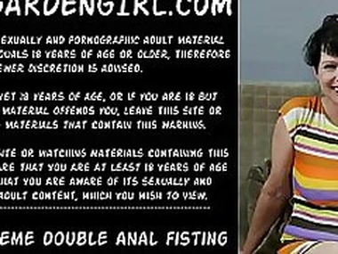 Dirtygardengirl extreme mimic anal fisting  punching with AlexThorn