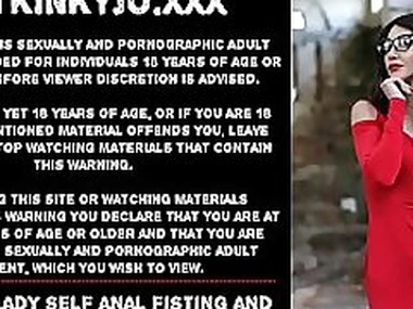 Red hot lady self anal fisting and prolapse in abandoned works